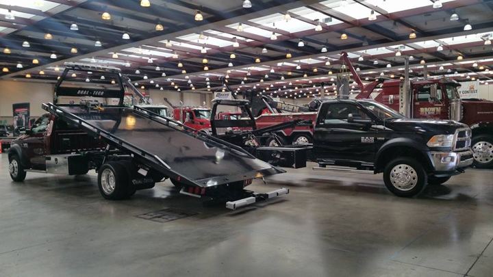 Tow show floor