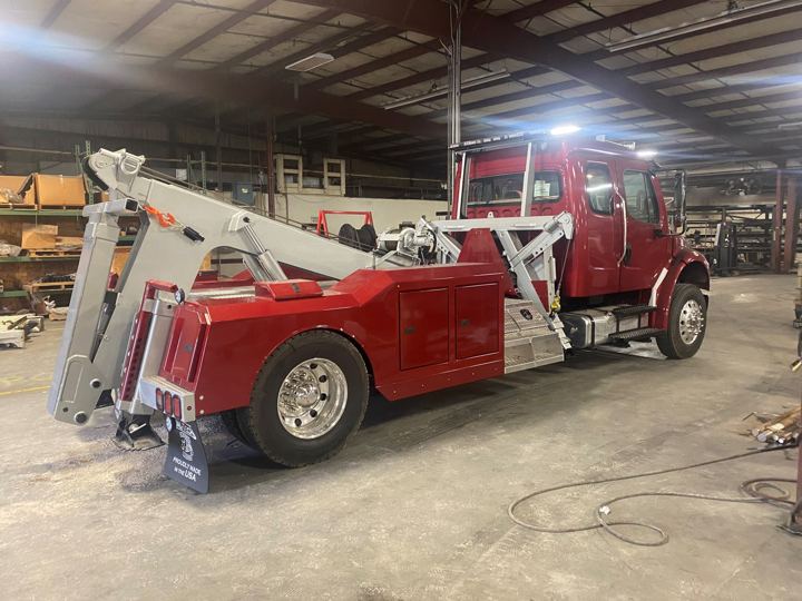 Wrecker build in the shop